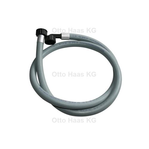 HAAS Zulaufschlauch 1324 grau, 1/2", 1500mm, für Wasch-/Spülmaschine, Gummi
