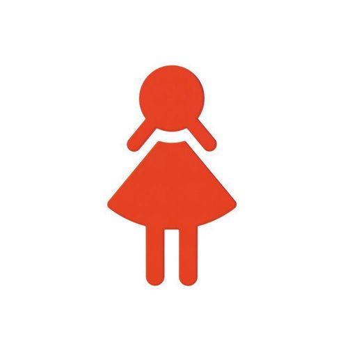 Hewi 801 Symbol Frau 801.91.02036 koralle, selbstklebend