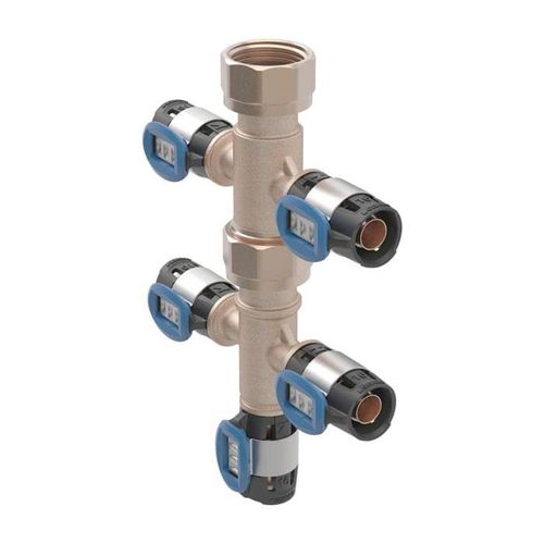 Geberit Verteilerspinne 653435001 mit FlowFit Pressanschlüssen, 5-fach