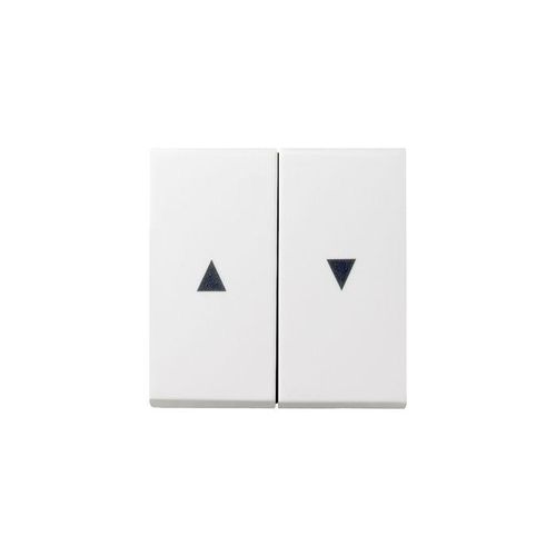 Gira 029403 Jalousieschalter Wippe 2fach mit Pfeilsymbol Reinweiß glänzend symbol 029403