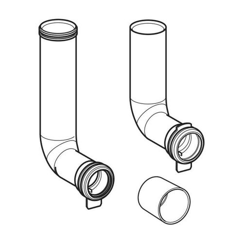 Geberit Satz Spülbogen für Duofix 243872001 bis Breite 42,5 cm