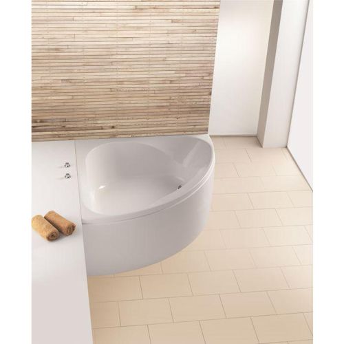 Hoesch Spectra Eck Badewanne 3655.010 weiss, 140x140cm, mit loser Schürze