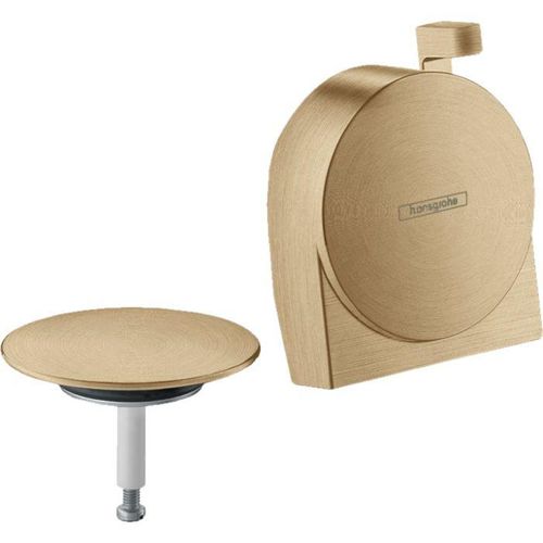hansgrohe Exafill S Fertigmontageset 58117140 Wanneneinlauf, mit Schwallstrahl, brushed bronze