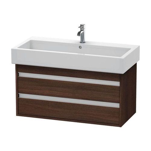 Duravit Ketho Waschtisch-Unterschrank KT663805353 95 x 44 cm, kastanie dunkel, 2 Schubkästen, wandhängend