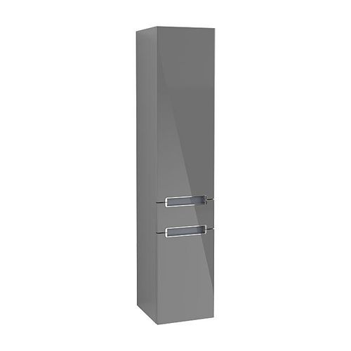 Villeroy & Boch Subway 2.0 Hochschrank A70810FP 35x165x37cm, rechts, Griff chrom, glossy grey