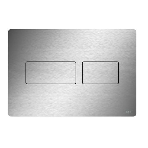 TECE TECEsolid WC-Betätigungsplatte 9240434 Edelstahl gebürstet Anti-Fingerprint, 220x150x6mm, für Zweimengentechnik
