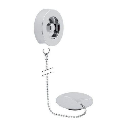 Geberit Stopf. m. Ros. und Kette (52 cm) 240468211 40mm weiß