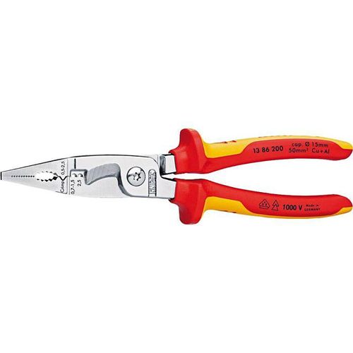 KNIPEX Elektro-Installationszange 1386200, 200mm 200mm KNIPEX