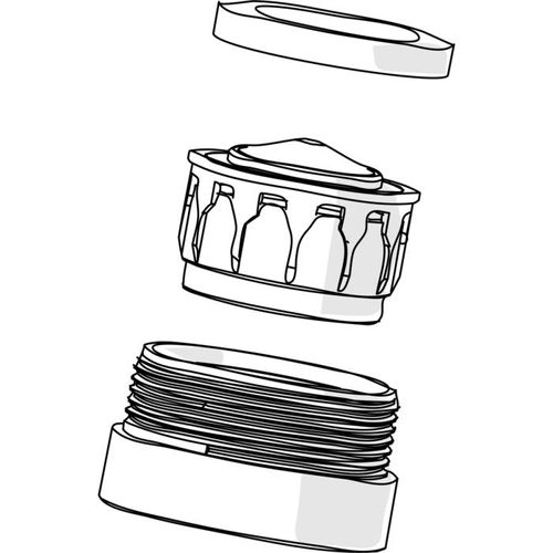 HansaHalter für Luftsprudler 59912225 59912225 M24x1, ( 2002- ) chr