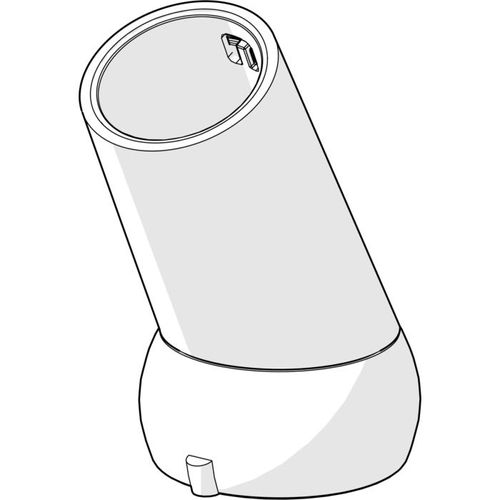 Hansa Ersatz Brausehalter Wannenrand 59912282 chrom, Ersatzteil