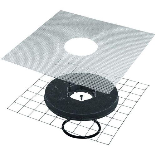 Viega Abdichtungsflansch Advantix Plus 4924 Polymerbeton, mit Bauschutz