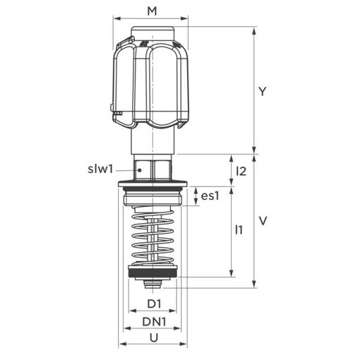 Seppelfricke Fettkammer-Oberteil 1929 DN 20, nichtsteigend, für KFR-Ventile