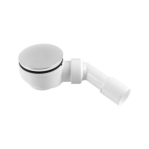 ASW Ablaufgarnitur für Brausewannen 101259 für 90mm Ablauflochloch, inkl. Abdeckung chrom
