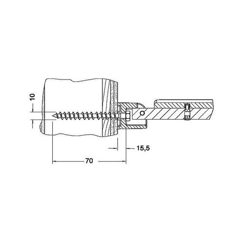 Keuco Befestigungs-Set 34992000200 direkte Befestigung ohne Dübel