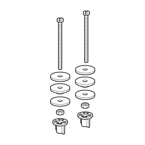Geberit Befestigungsset 217869001 für Keramikspülkasten aufgesetzt