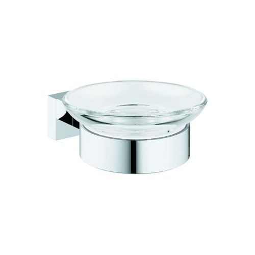 Grohe Essentials Cube Seifenhalter 40754001 chrom, Seifenschale mit Halter