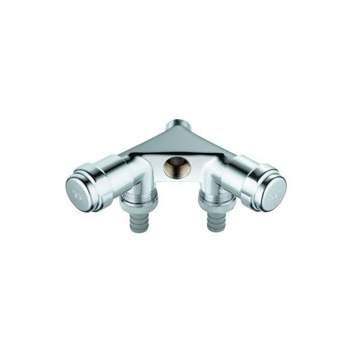 Grohe WAS-Doppelventil "Einfach" 41020000 DN15, mit Rückflussverhinderer, chrom