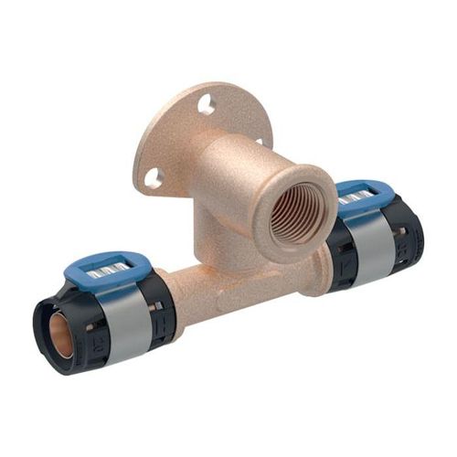 Geberit FlowFit Anschlusswinkel 620951001 Ø 20/20 mm, Rp 1/2, 36 mm, 90Grad, abgesetzt