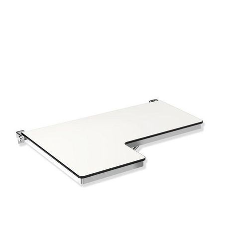 Hewi System 900 Duschklappsitz 900.51.20940 842 x 538 mm, rechts, L-förmig, poliert