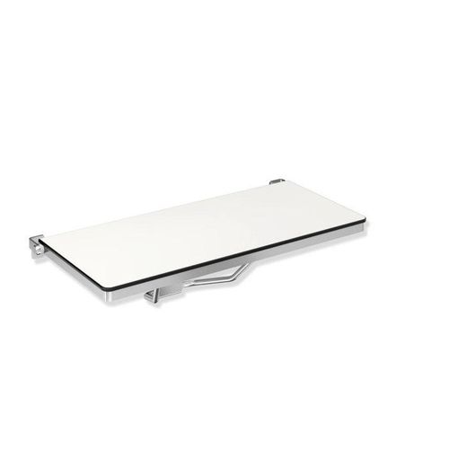 Hewi System 900 Duschklappsitz 900.51.212XA 842 x 359 mm, rechteckig, matt geschliffen