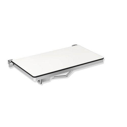 Hewi System 900 Duschklappsitz 900.51.211XA 692 x 359 mm, rechteckig, matt geschliffen