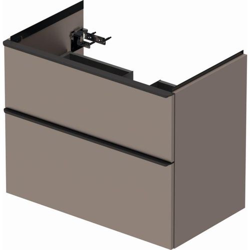 Duravit D-Neo Waschtisch-Unterschrank DE435504343 78,4 x 45,2 cm, Basalt Matt, wandhängend, 1 Schubkasten, 1 Auszug