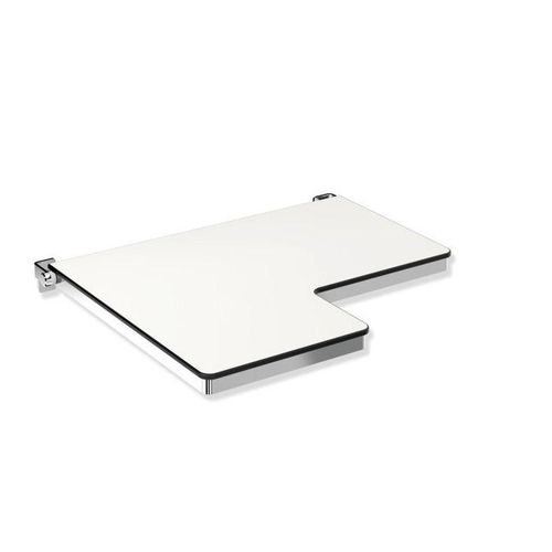 Hewi System 900 Duschklappsitz 900.51.20740 692 x 538 mm, rechts, L-förmig, poliert