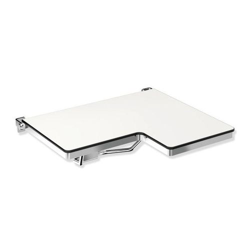 Hewi System 900 Duschklappsitz 900.51.20640 692 x 538 mm, links, L-förmig, poliert