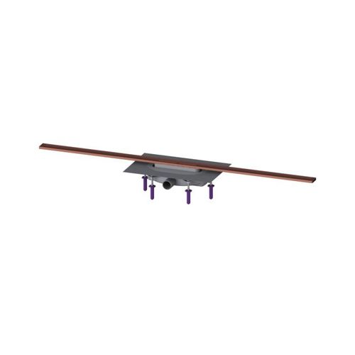 Kessel Linearis Duschrinne 45303.12 1200 mm, Copper gebürstet, Megastop