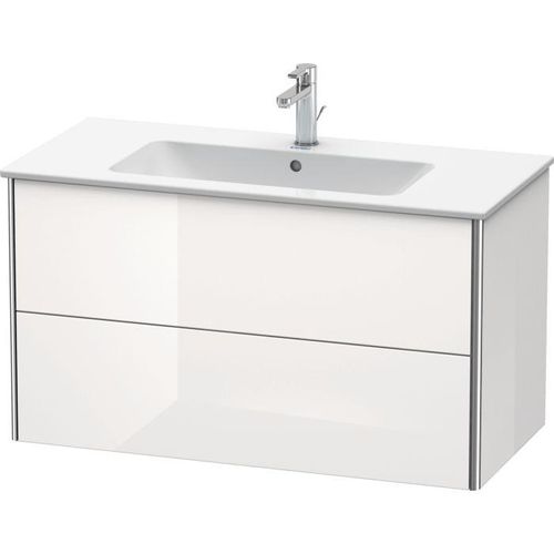 Duravit XSquare Waschtisch-Unterschrank XS417302222 101x56x47,8cm, 2 Schubkästen, weiß hochglanz