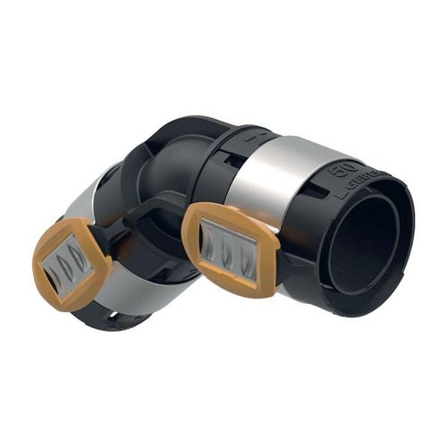 Geberit FlowFit Bogen 620065001 DN 40, Ø 50 mm, 45°