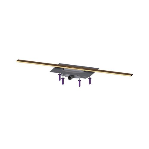 Kessel Linearis Duschrinne 45304.11 1100 mm, Bronze gebürstet, Megastop