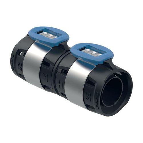Geberit FlowFit Kupplung 620013001 DN 25, Ø 32 mm, 8,7 cm, für Haustechnik, Industrie, Schiffbau
