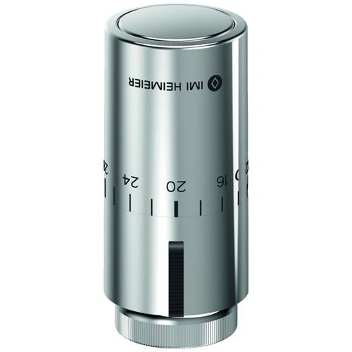 Heimeier Thermostat-Kopf 7550-00.501 Sollwert 0-28 GradC, Skalenhaube verchromt