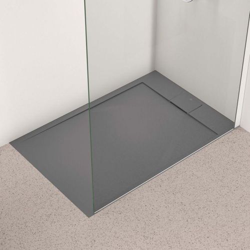 Ideal Standard Ultra Flat S i.life Rechteck-Brausewanne T5220FS 120 x 80 x 3,2 cm, quarzgrau