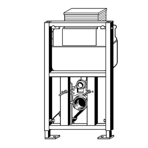 Viega Eco Plus Unterputzspülkasten 455729 Bauhöhe 830mm, Stahl grün