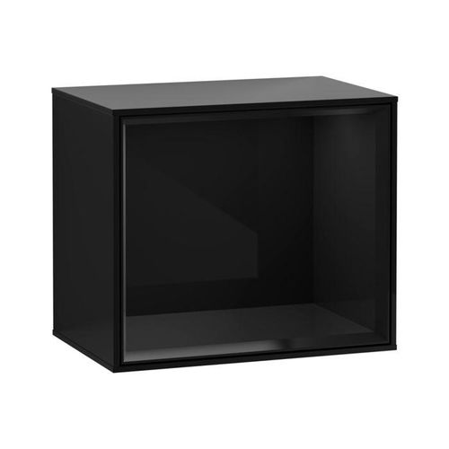 Villeroy und Boch Finion Regalmodul FD10PHPH 41,8x35,6x27cm, Regal Glossy Black, Glossy Black Lacquer