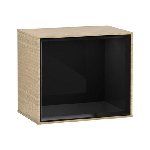 Villeroy und Boch Finion Regalmodul FD10PHPC 41,8x35,6x27cm, Regal Glossy Black, Oak Veneer