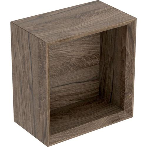 Geberit iCon Wandbox 502321JR1 22,5x23,3x13,2cm, quadratisch, nussbaum/Melamin Struktur