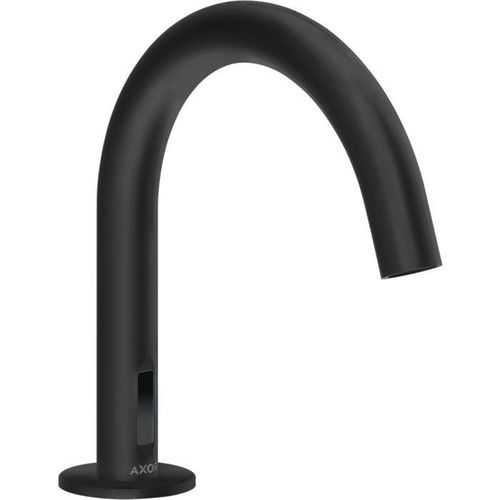 hansgrohe Axor Uno Elektronik-Waschtischarmatur 38010670 mit Temperaturregulierung, Netzbetrieb 230 V, mattschwarz