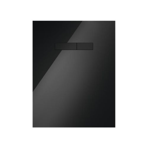 TECElux Betätigungsplatte 9650005 Glas schwarz, Tasten schwarz, manuelle Betätigung