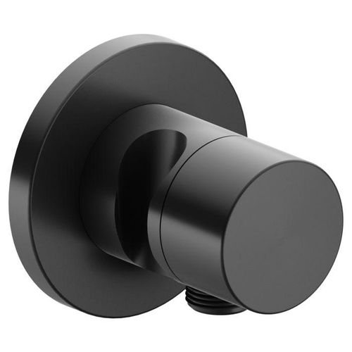 Keuco IXMO Pure 2 Wege Umstellung 59556130201 Unterputz Montage, rund, Schlauchanschluß und Brausehalter, schwarzchrom gebürstet