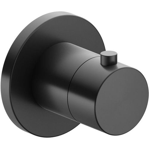 Keuco IXMO Pure 2 Wege Umstellung 59556130001 Unterputz Montage, rund, Schwarzchrom gebürstet