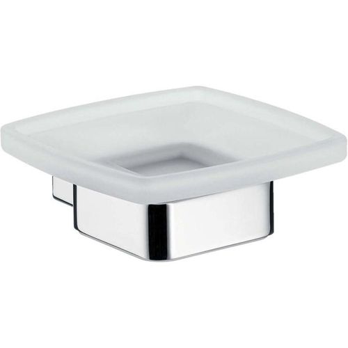Emco Loft Seifenhalter 053001600 emco-steel, Kristallglas satiniert, Wandmodell