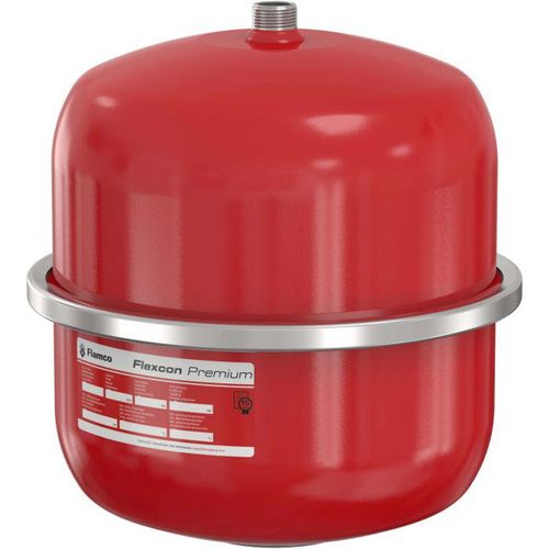 Flamco Flexcon Druckausdehnungsgefäß 16945 12 l, 6 bar, R 3/4, Vordruck 2,5 bar, rot