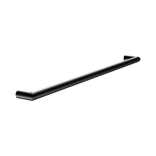 Keuco Reva Badetuchhalter 12801370800 schwarz matt, 800 mm, mit integrierten Haken