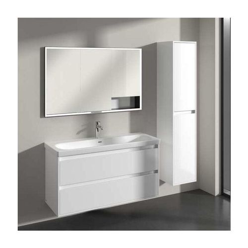 Villeroy und Boch Skyla Hochschrank C80101VE 2 Türen, 350 x 1700 x 349 mm, Brilliant White / Brilliant White
