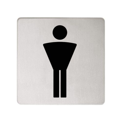 Keuco Türschild Plan 14967070000 Symbol Herren, Edelstahl