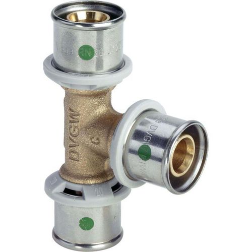 Viega Sanfix-P T-Stück 566760 25 x 25 x 16 mm, mit SC-Contur, Rotguss
