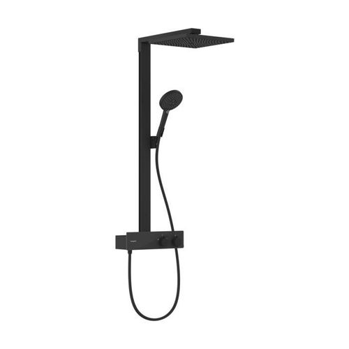 hansgrohe Raindance E Duschsystem 1jet, mit ShowerTablet 350 Thermostat, schwarz matt